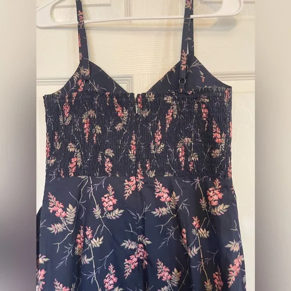 Rebecca Taylor Ivy Wrapped Floral Midi Dress - Picture 8 of 9